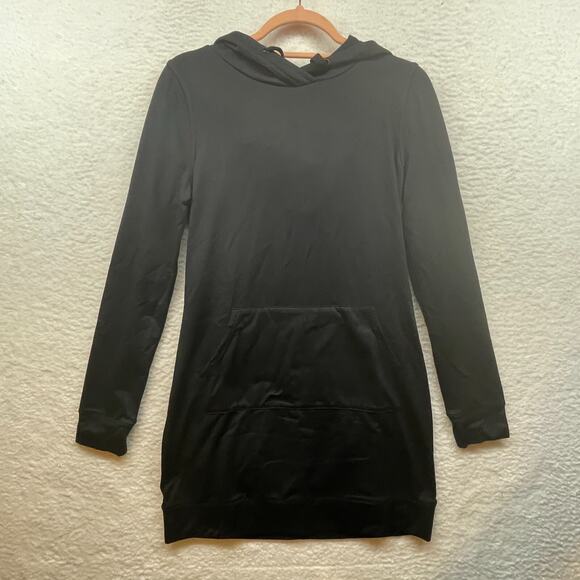 Fabletics Dresses & Skirts - Fabletics Dress Womens XS Black Yukon Hoodie Sweatshirt Pocket Athletic Pullover